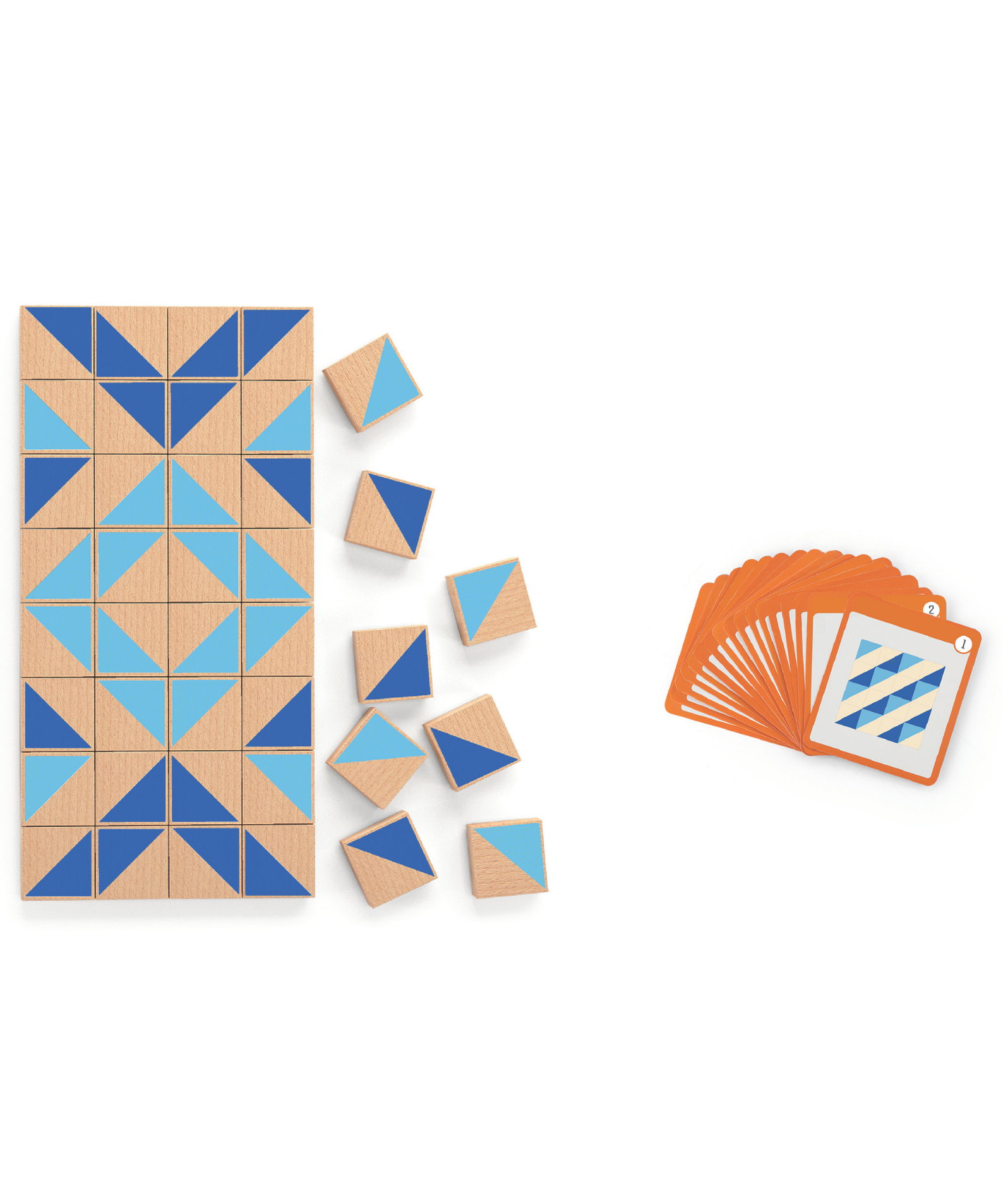 Viga Visual Blocks, 40 Piece Magnetic Puzzle, Montessori Wooden Toy, Develops Sensory, Cognitive & Fine Motor Skills, Non-Toxic & Eco-friendly Kids Educational Toy, Suitable for Children Aged 3Y+