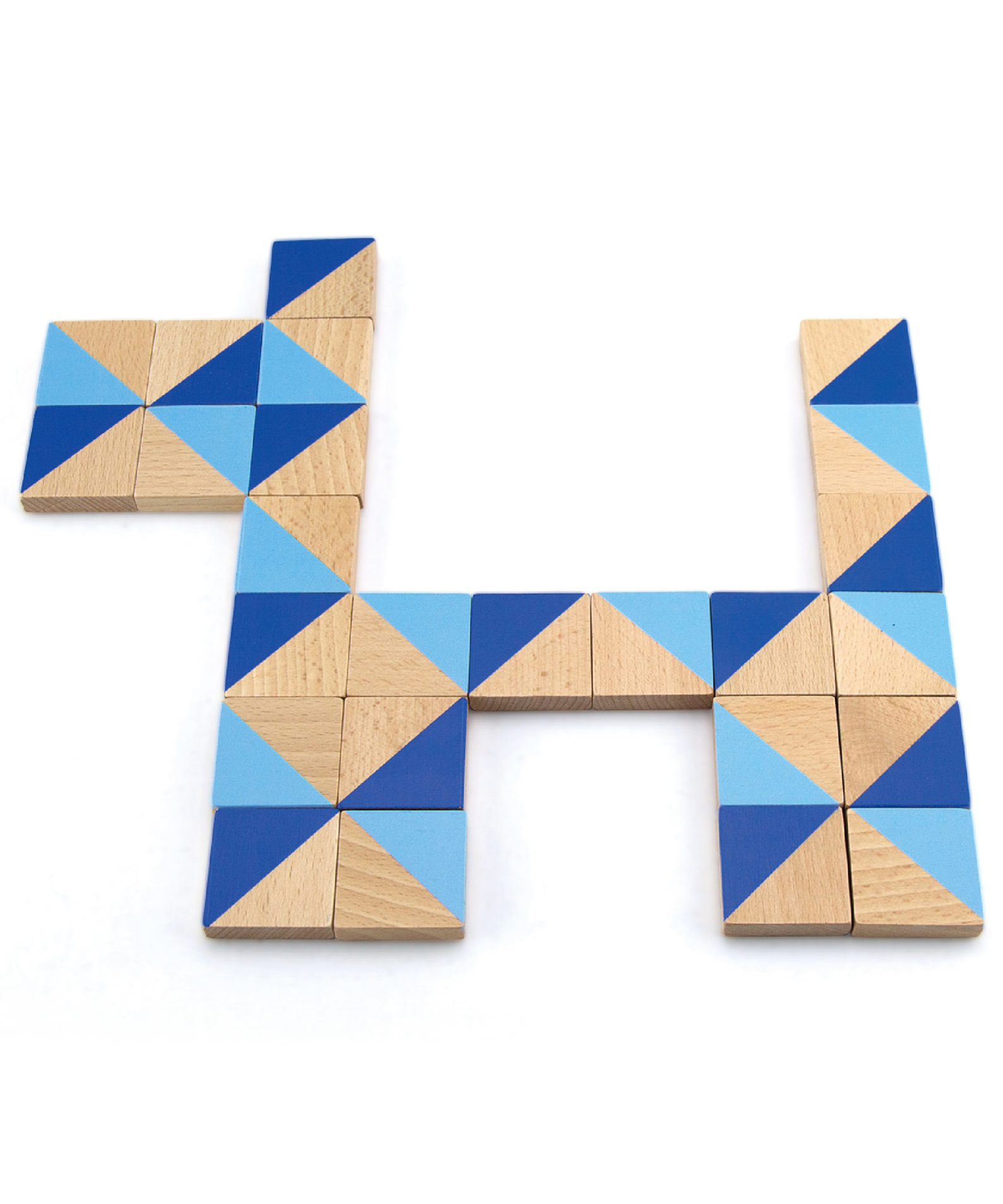 Viga Visual Blocks, 40 Piece Magnetic Puzzle, Montessori Wooden Toy, Develops Sensory, Cognitive & Fine Motor Skills, Non-Toxic & Eco-friendly Kids Educational Toy, Suitable for Children Aged 3Y+