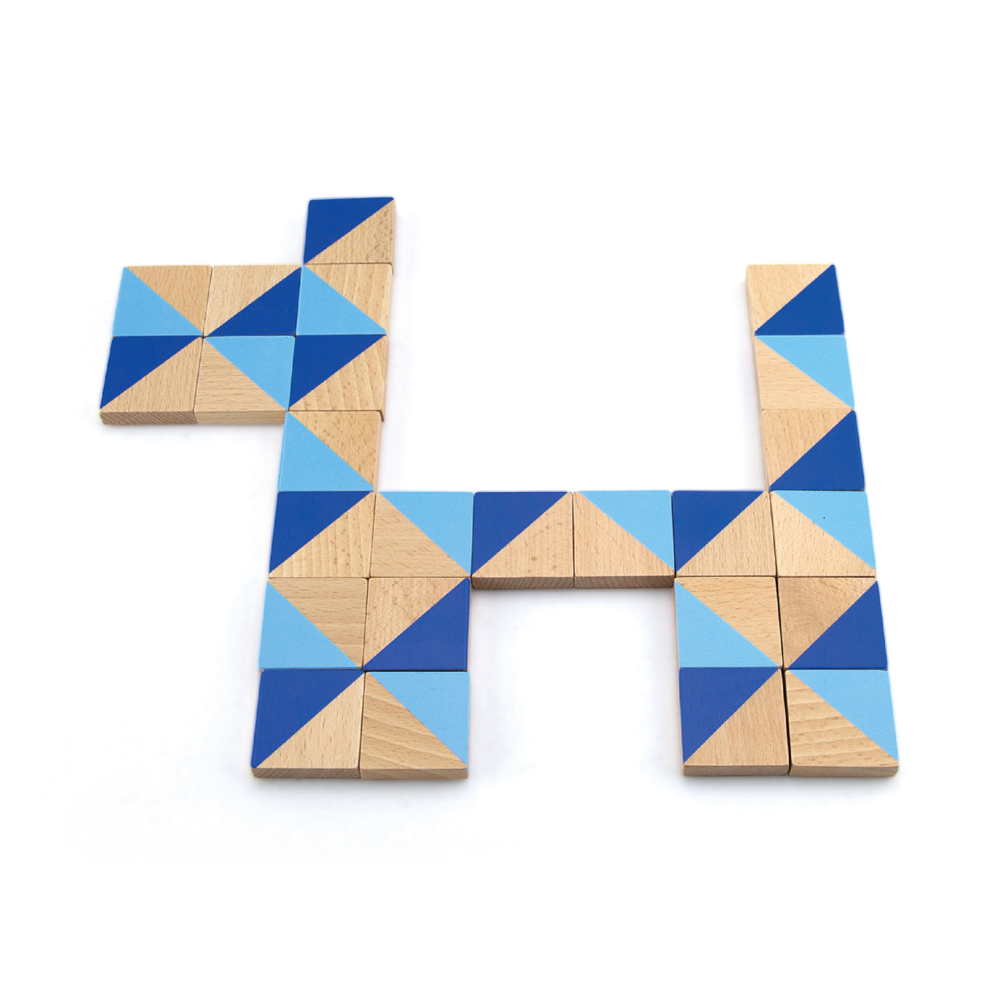 Viga Visual Blocks, 40 Piece Magnetic Puzzle, Montessori Wooden Toy, Develops Sensory, Cognitive & Fine Motor Skills, Non-Toxic & Eco-friendly Kids Educational Toy, Suitable for Children Aged 3Y+