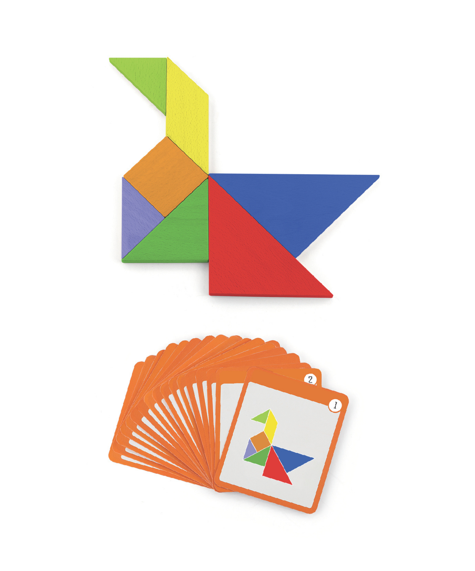 Viga Magnetic Tangram, 35 Piece Geometric Block Puzzle, Montessori Wooden Toy, Develops Sensory, Cognitive & Fine Motor Skills, Non-Toxic & Eco-friendly Kids Educational Toy, for Boys & Girls 3Y+