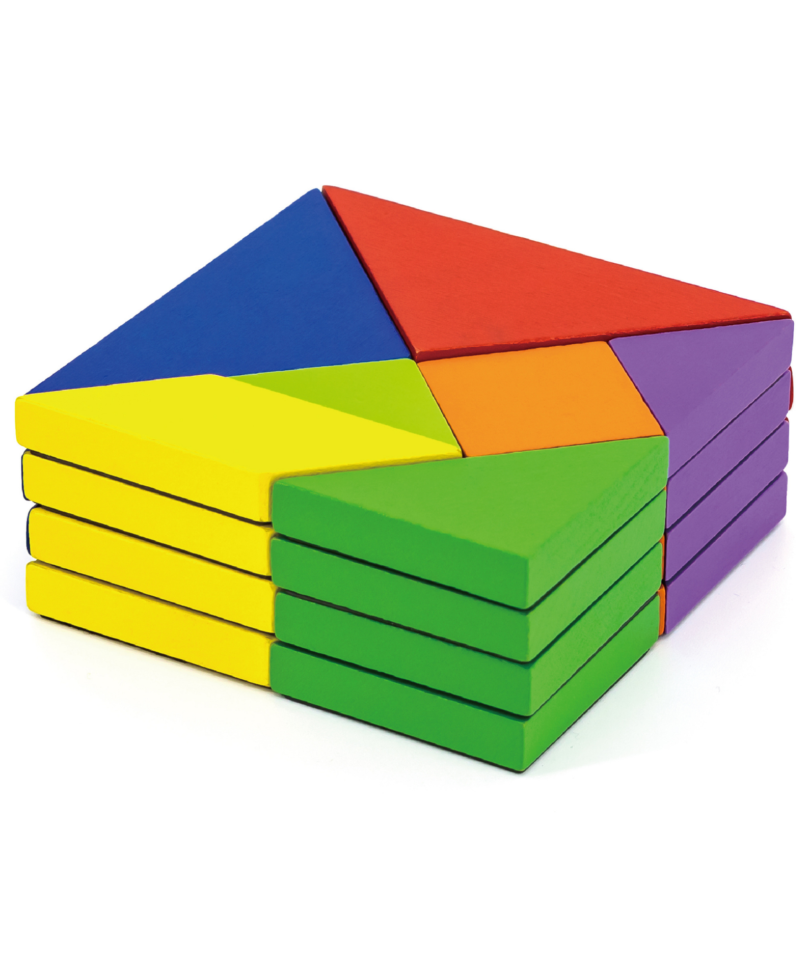 Viga Magnetic Tangram, 35 Piece Geometric Block Puzzle, Montessori Wooden Toy, Develops Sensory, Cognitive & Fine Motor Skills, Non-Toxic & Eco-friendly Kids Educational Toy, for Boys & Girls 3Y+