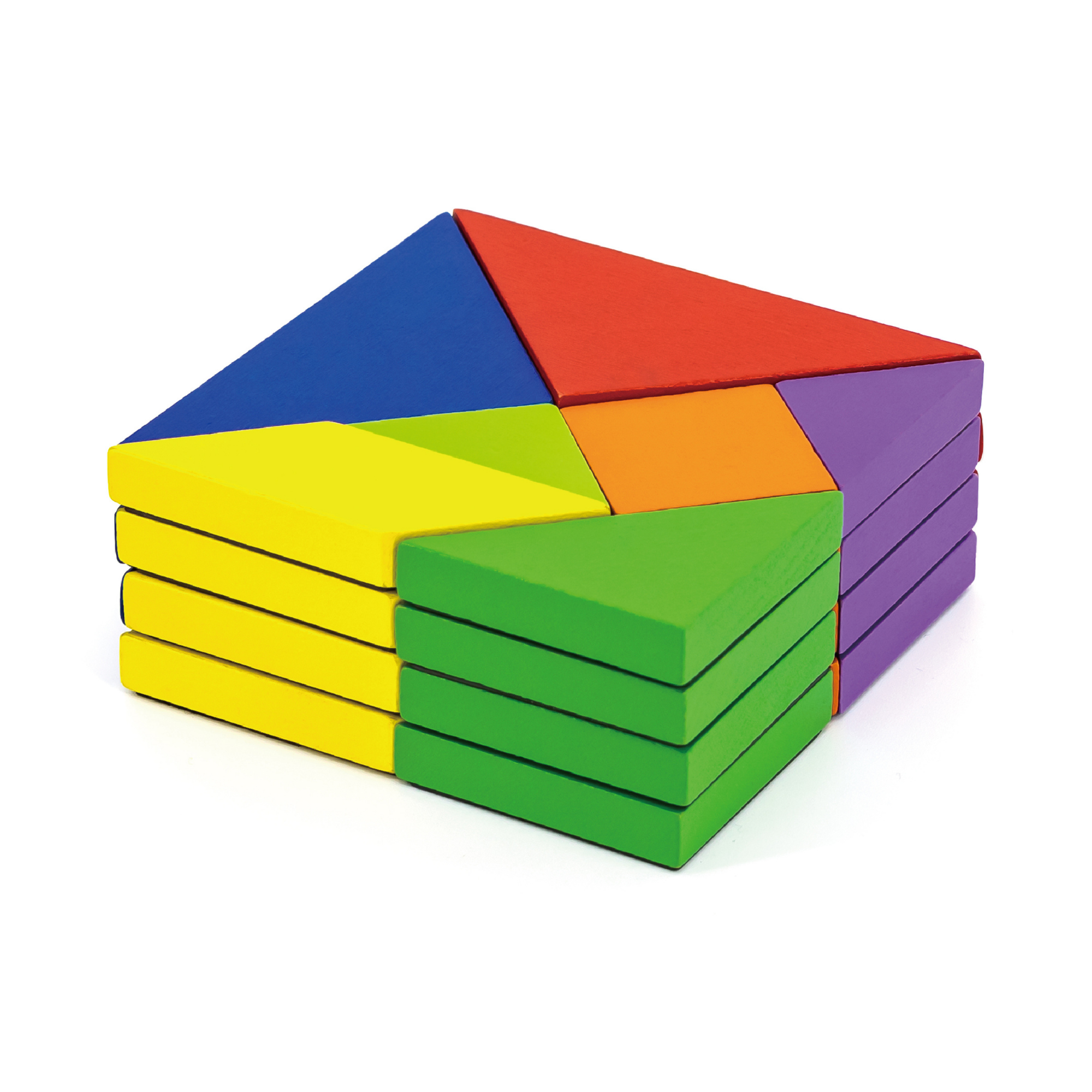 Viga Magnetic Tangram, 35 Piece Geometric Block Puzzle, Montessori Wooden Toy, Develops Sensory, Cognitive & Fine Motor Skills, Non-Toxic & Eco-friendly Kids Educational Toy, for Boys & Girls 3Y+