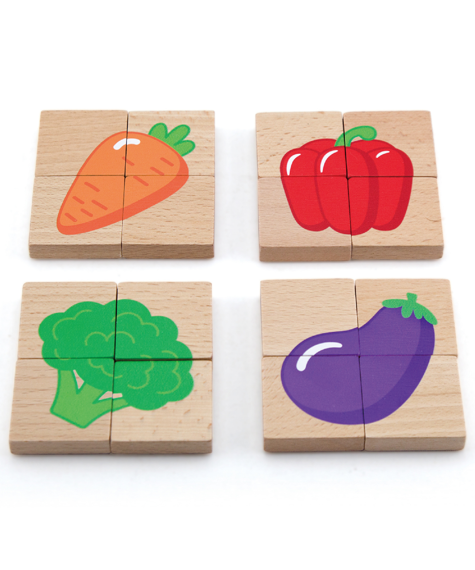 Viga Fruits, 32 Piece Magnetic Block Puzzle, Montessori Wooden Toy, Develops Sensory, Cognitive & Fine Motor Skills, Non-Toxic & Eco-friendly Kids Educational Toy, Suitable for Children Aged 18M+