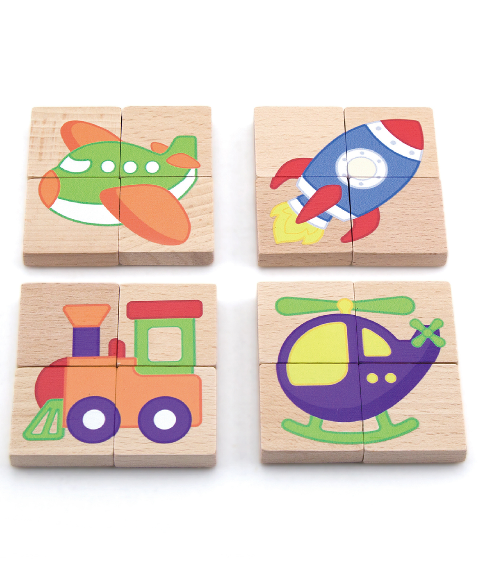 Viga Transportation, 32 Piece Magnetic Block Puzzle, Montessori Wooden Toy, Develops Sensory, Cognitive & Fine Motor Skills, Non-Toxic & Eco-friendly Kids Educational Toy, Suitable for Children 18M+