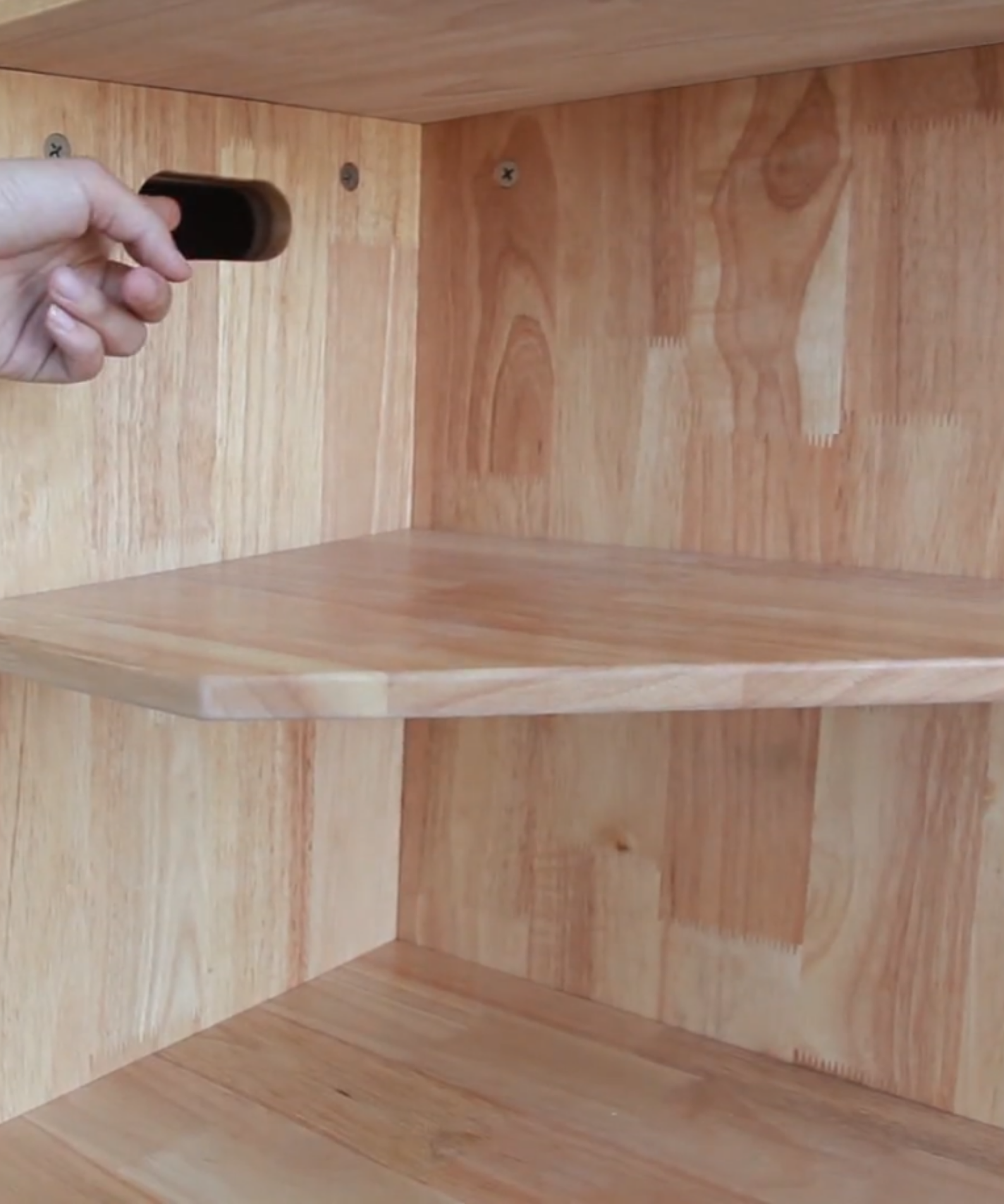 VIGA White Wooden Kitchen  Corner Shelves Pretend Play Storage Unit for Kids  Age 3 Years and Above