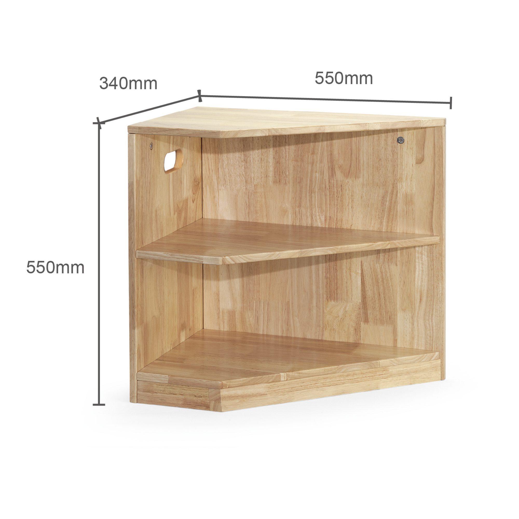 VIGA White Wooden Kitchen  Corner Shelves Pretend Play Storage Unit for Kids  Age 3 Years and Above