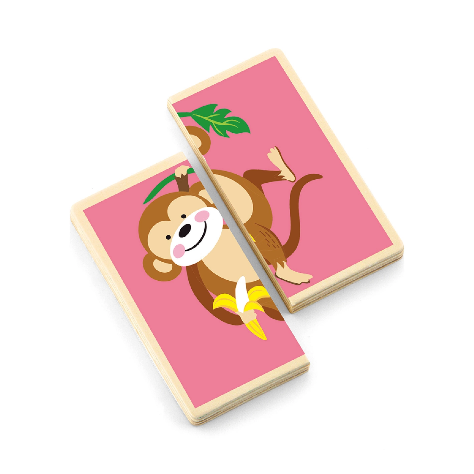 Viga Wild Animals, 36 Piece Mix & Match Puzzle, Montessori Wooden Toy, Develops Sensory, Cognitive & Fine Motor Skills, Non-Toxic & Eco-friendly Kids Educational Toy, Suitable for Children Aged 3Y+