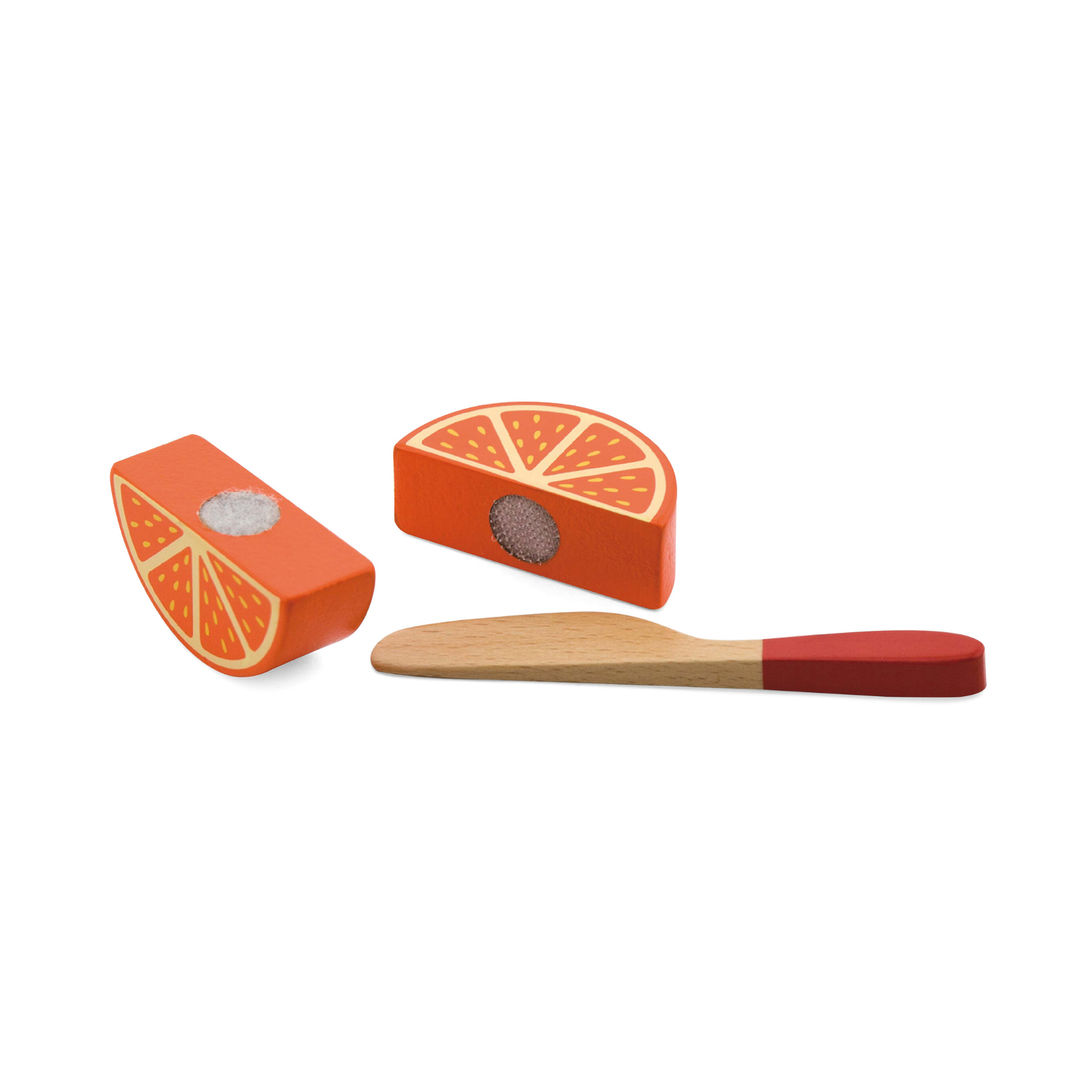 VIGA My Cutting Fruit Wooden Playset for Toddlers, Montessori Roleplay Toy with Cutting Board, Knife and Velcro Fruits, Early Learning Kitchen Set for Kids 18 Months+