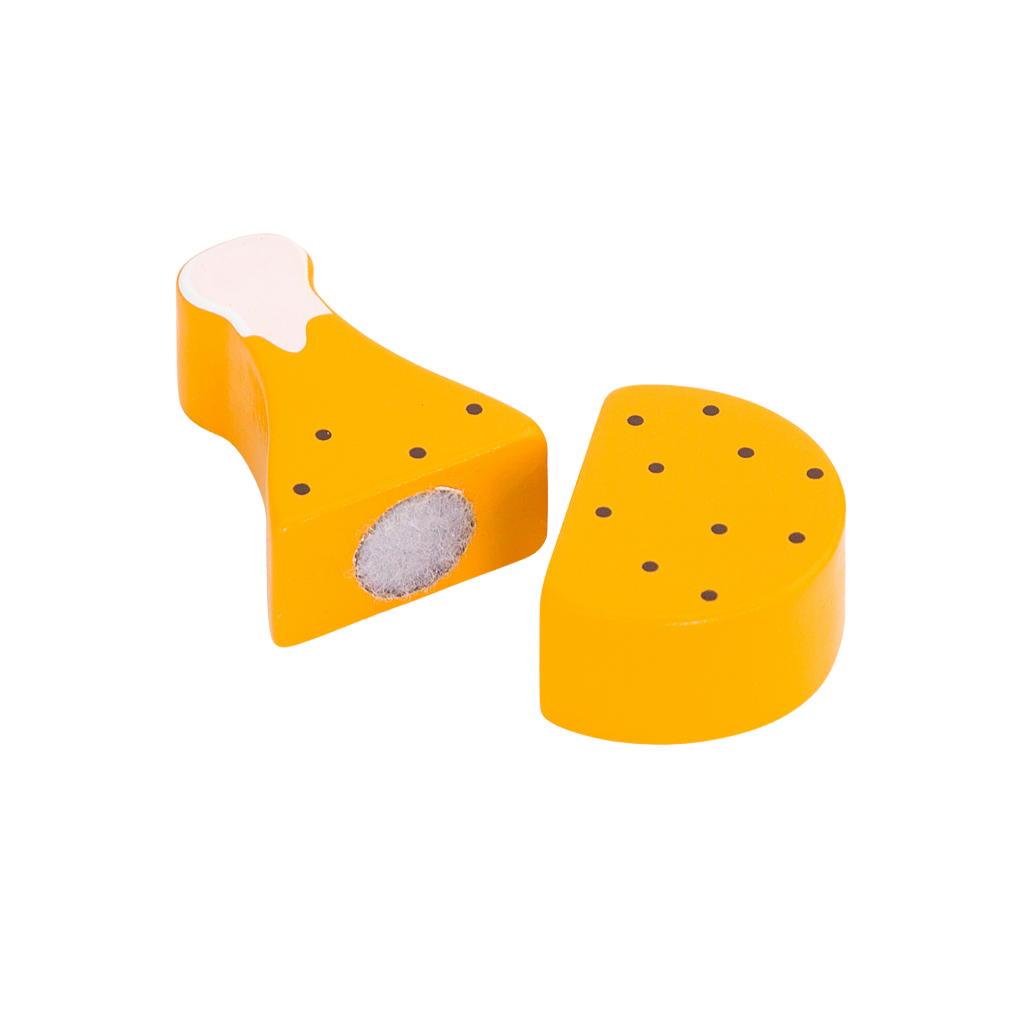 VIGA Wooden My First Chopping Set - Dinner Role Play Toy with Knife and Food Pieces - Safe and Educational Pretend Play for Toddlers - Ages 18 Months and Up