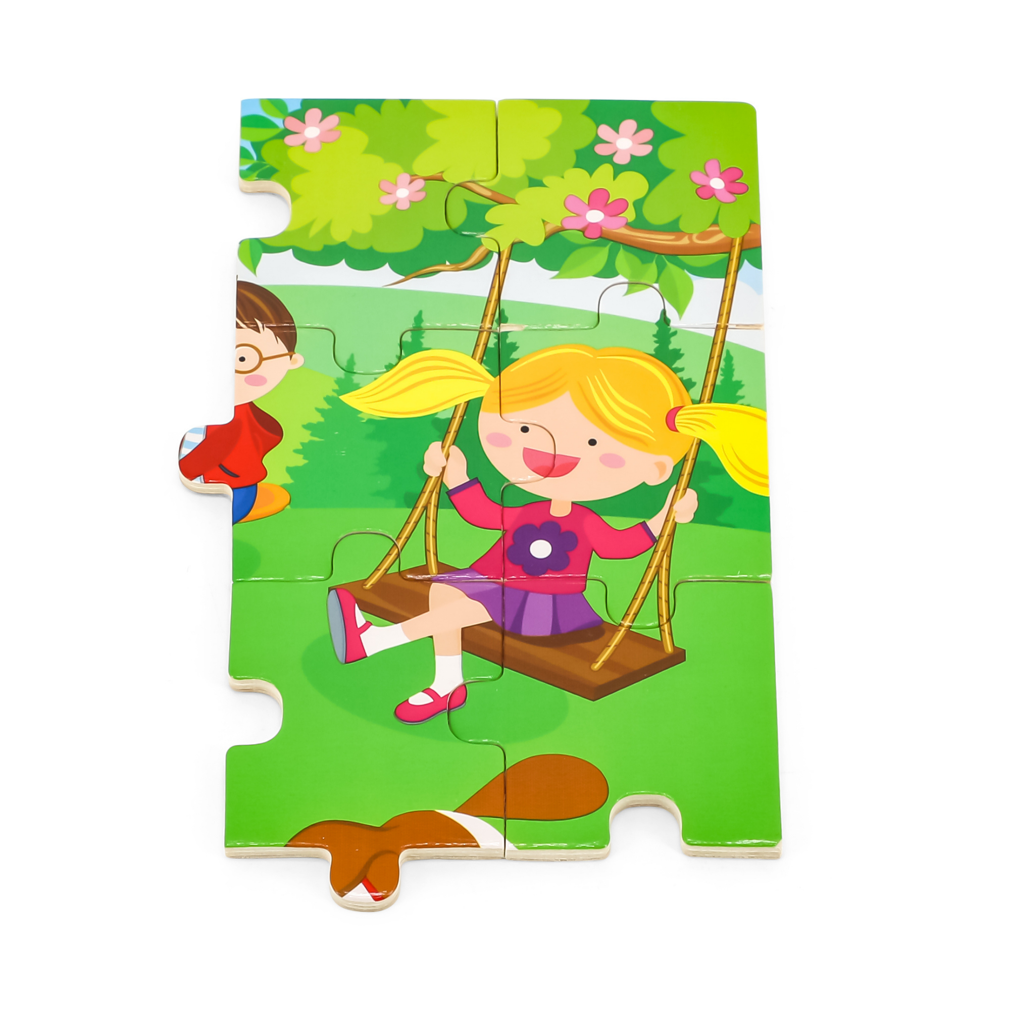Viga Spring, Seasonal, 24 Piece Jigsaw Puzzle, Montessori Wooden Toy, Develops Sensory, Cognitive & Fine Motor Skills, Non-Toxic & Eco-friendly Kids Educational Toy, Suitable for Children Aged 2Y+