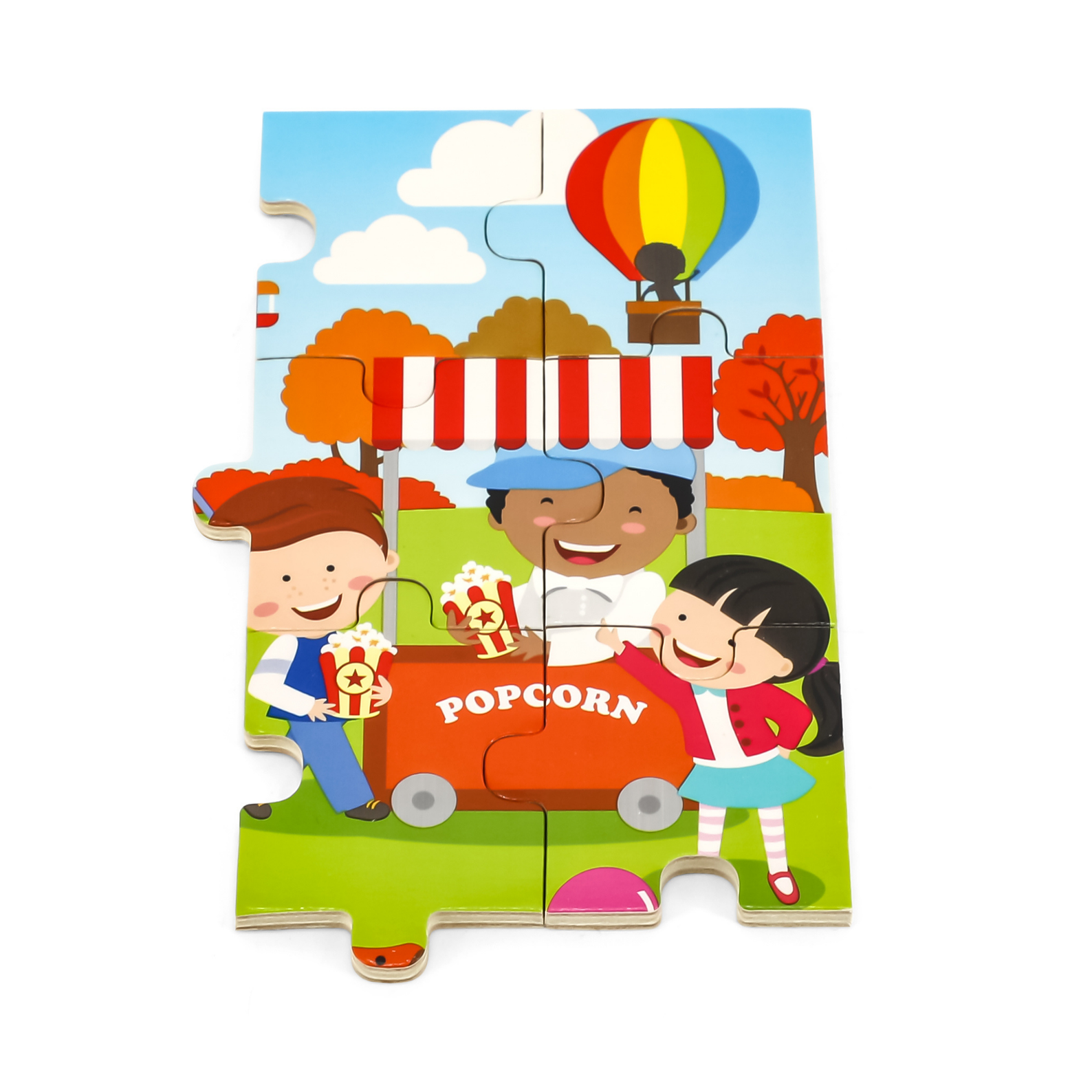 Viga Autumn, Seasonal, 24 Piece Jigsaw Puzzle, Montessori Wooden Toy, Develops Sensory, Cognitive & Fine Motor Skills, Non-Toxic & Eco-friendly Kids Educational Toy, Suitable for Children Aged 2Y+