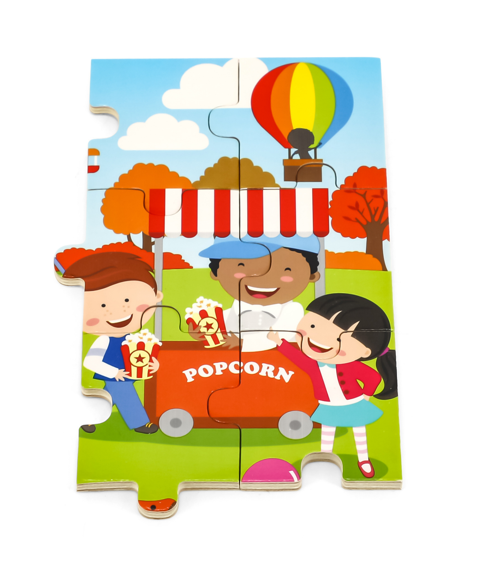 Viga Autumn, Seasonal, 24 Piece Jigsaw Puzzle, Montessori Wooden Toy, Develops Sensory, Cognitive & Fine Motor Skills, Non-Toxic & Eco-friendly Kids Educational Toy, Suitable for Children Aged 2Y+