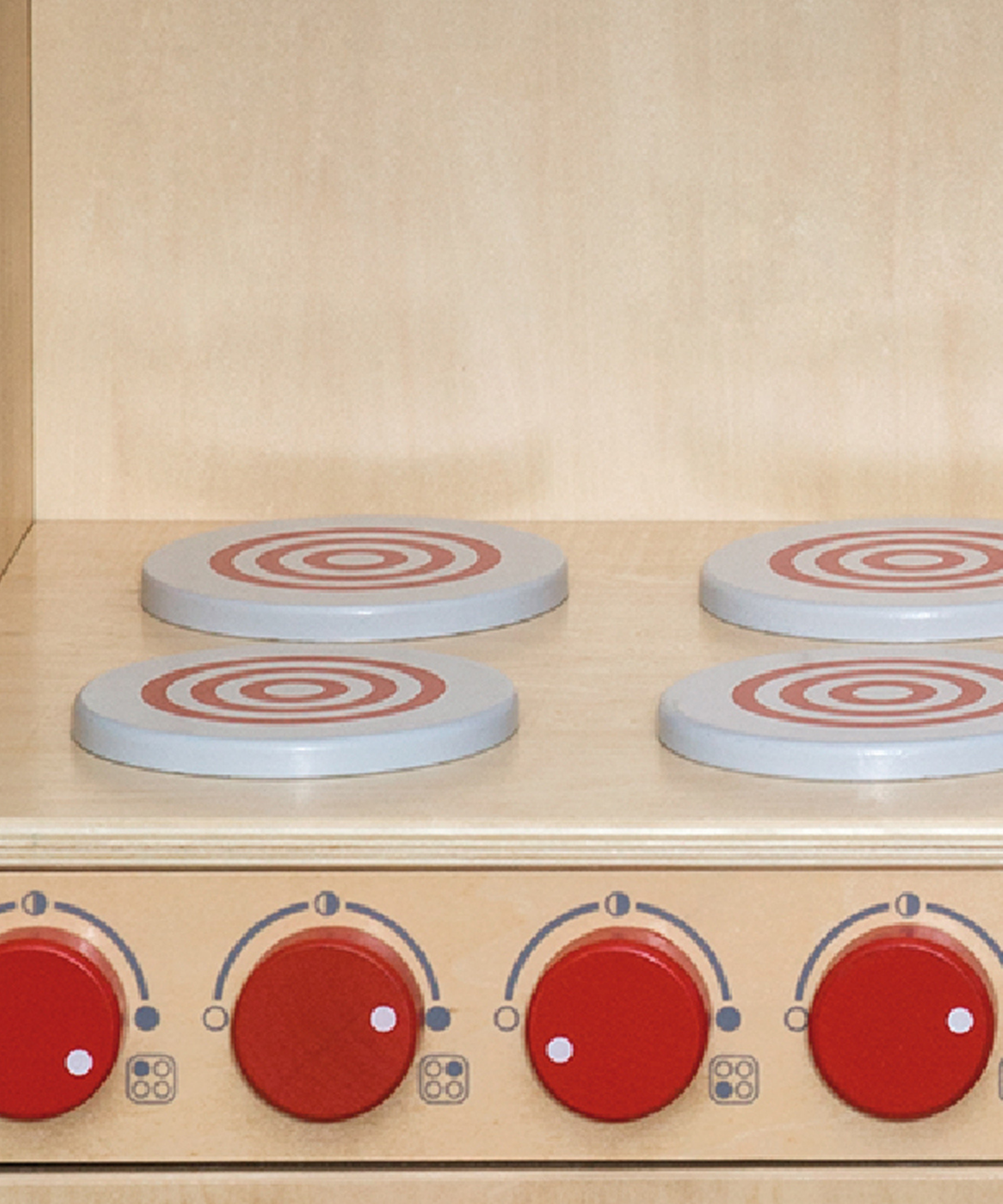 VIGA Wooden Modern Kitchen  Natural Color Pretend Play Set for Kids  Age 3+ Years