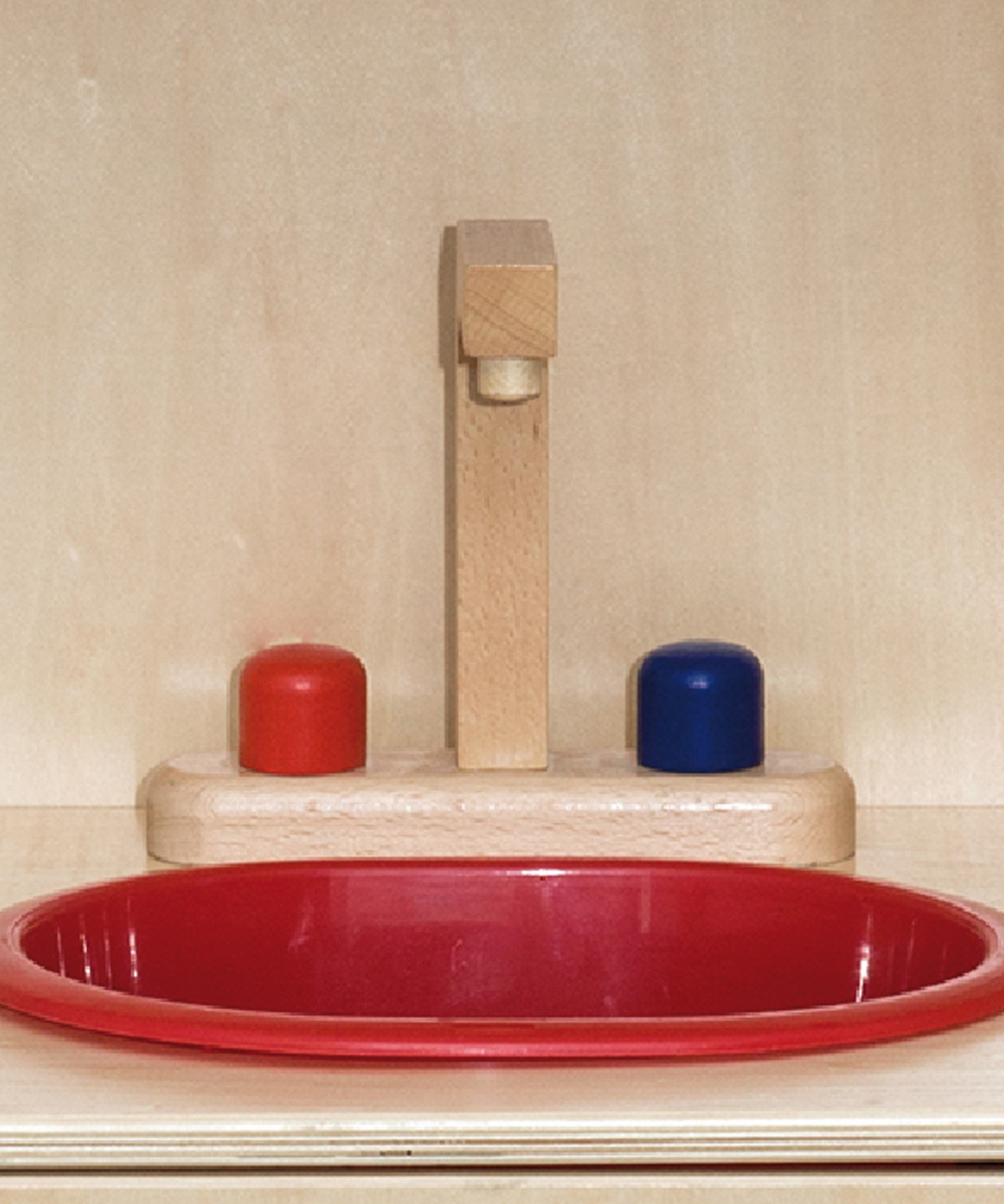 VIGA Wooden Modern Kitchen  Natural Color Pretend Play Set for Kids  Age 3+ Years