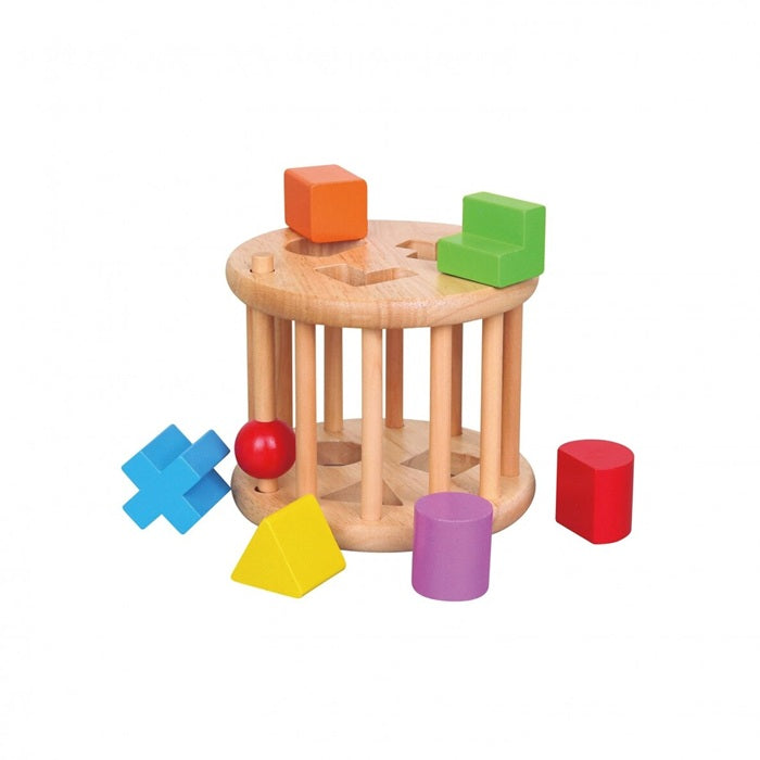 VIGA Shape Sorting Wheel, Montessori Educational Toy for Ages 2 and Up