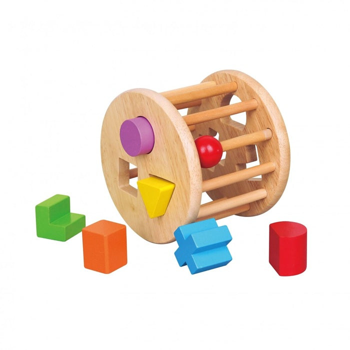 VIGA Shape Sorting Wheel, Montessori Educational Toy for Ages 2 and Up