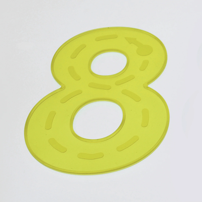 Yellow SiliShapes Trace Numbers (10 Pieces)