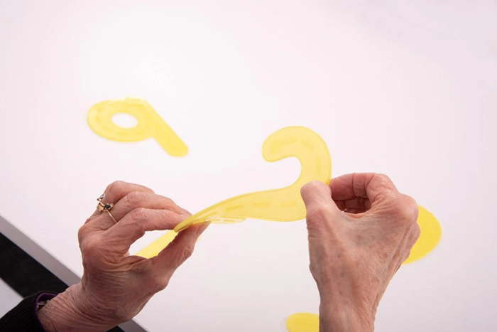 Yellow SiliShapes Trace Numbers (10 Pieces)