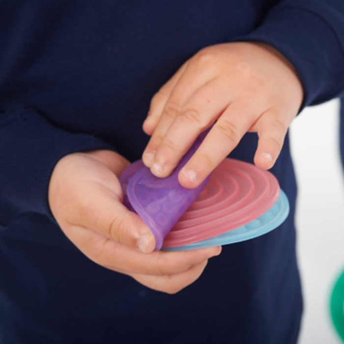 SiliShapes Sensory Circles – 10-Piece Textured Silicone Sensory Play Set