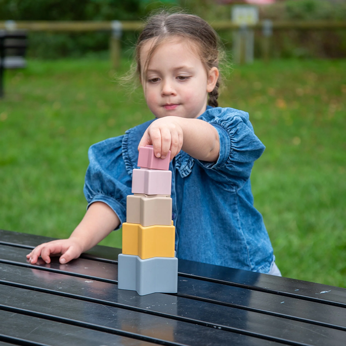 TickiT Star Stacking Cups – Colourful Stacking & Sorting Sensory Toy for Early Learning