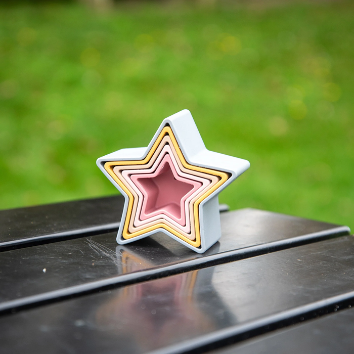 TickiT Star Stacking Cups – Colourful Stacking & Sorting Sensory Toy for Early Learning
