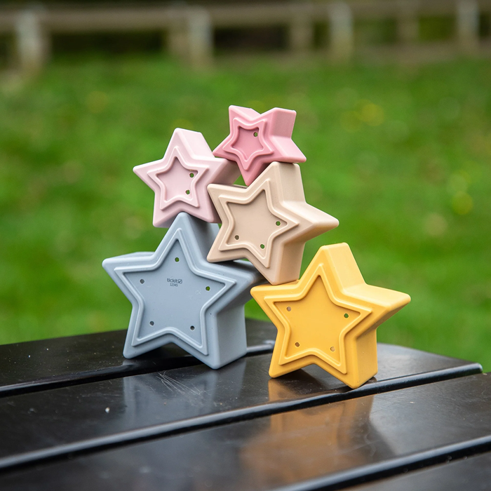 TickiT Star Stacking Cups – Colourful Stacking & Sorting Sensory Toy for Early Learning