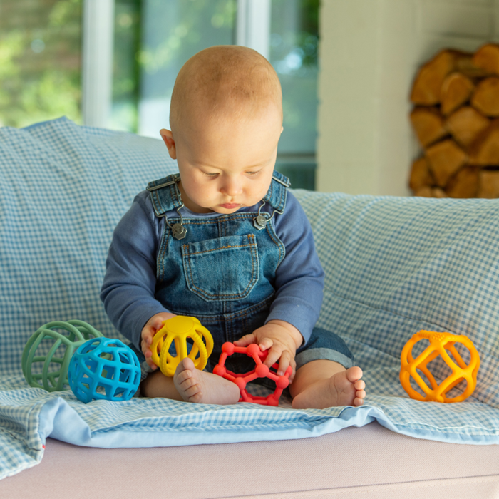 SiliSoft® Flexi Balls (Rainbow) – Flexible Silicone Sensory Play Balls (Set of 5)