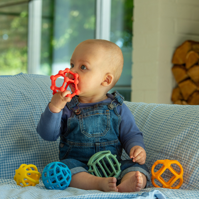 SiliSoft® Flexi Balls (Rainbow) – Flexible Silicone Sensory Play Balls (Set of 5)