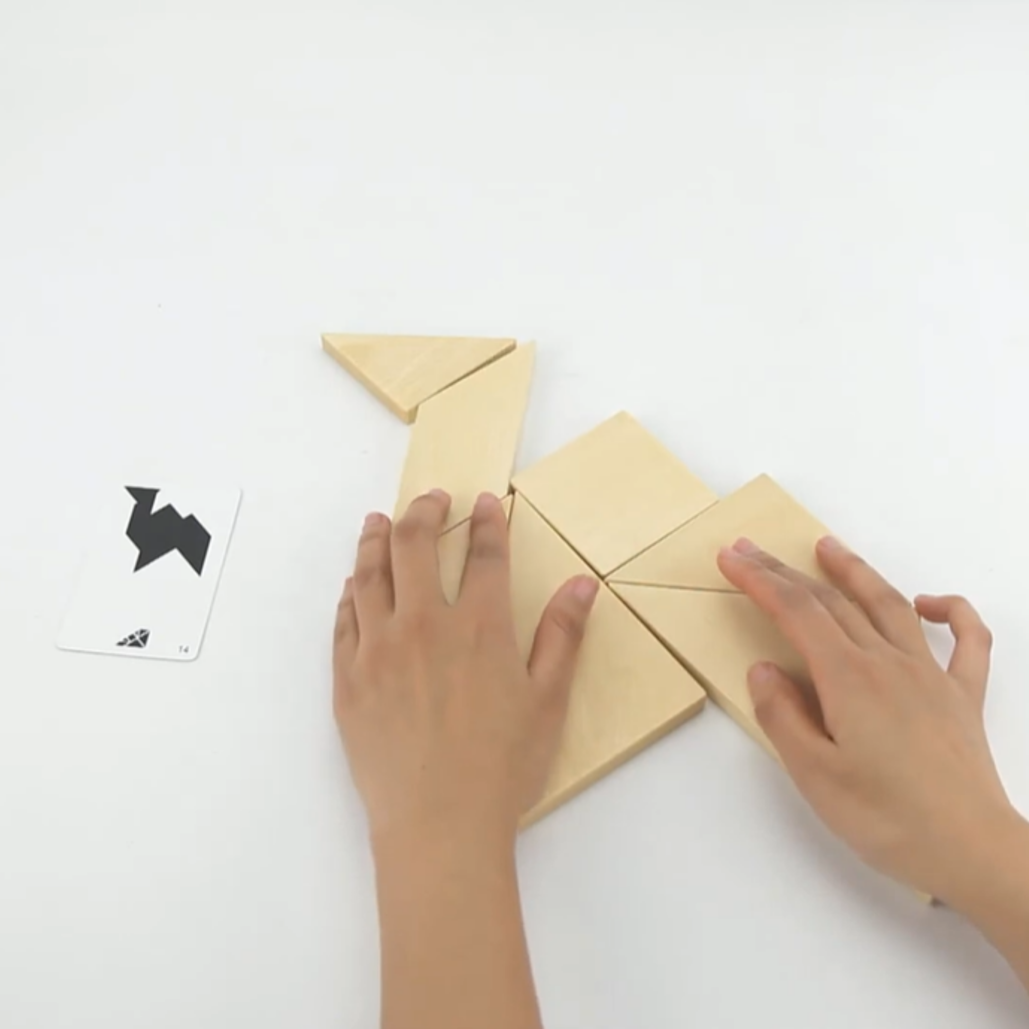 Viga Tangram, 7 Piece Geometric Puzzle, Montessori Wooden Toy, Develops Sensory, Cognitive & Fine Motor Skills, Non-Toxic & Eco-friendly Kids Educational Toy, Suitable for Boys and Girls Aged 3Y+