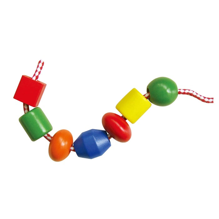 Viga Wooden Lacing Beads – 90-Piece Fine Motor & Colour Sorting Set