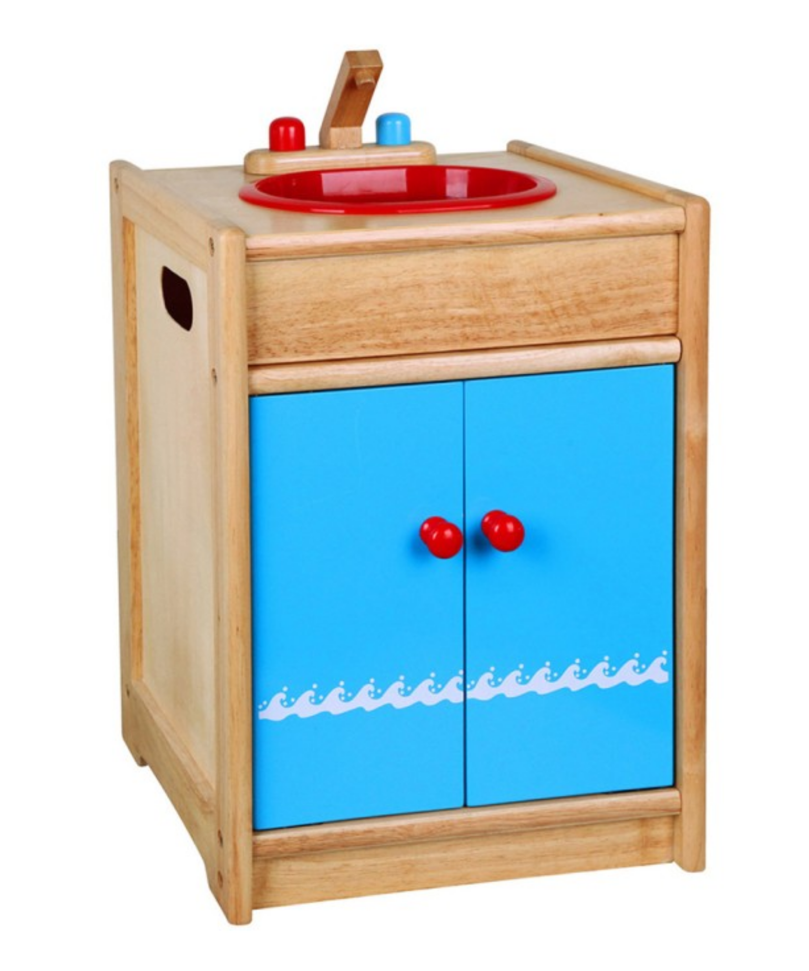 VIGA Wooden Kitchen Sink Pretend Play Set for Kids  Age 3 Years and Above