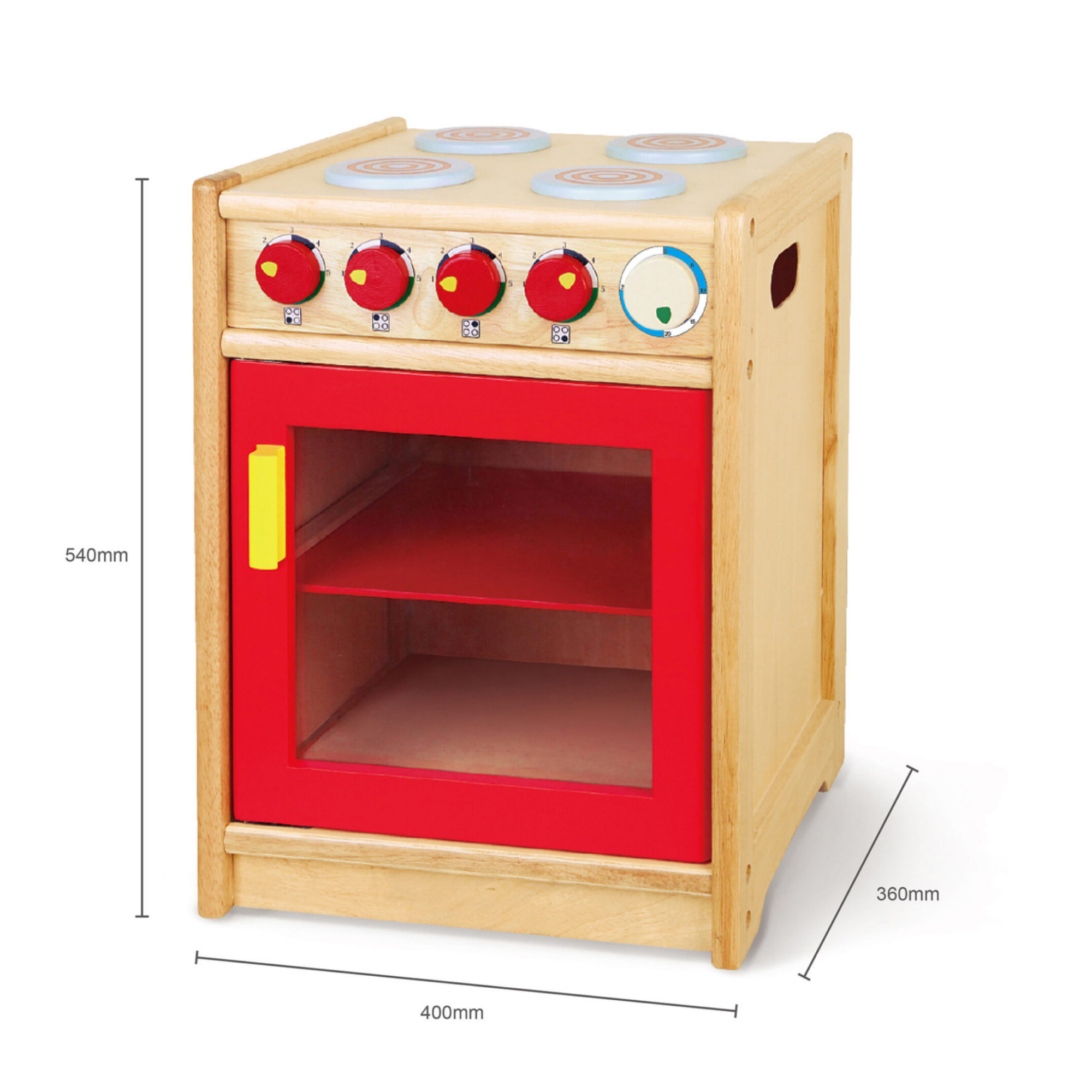 VIGA Wooden Stove Pretend Play Kitchen Toy for Kids  Age 3 Years and Above