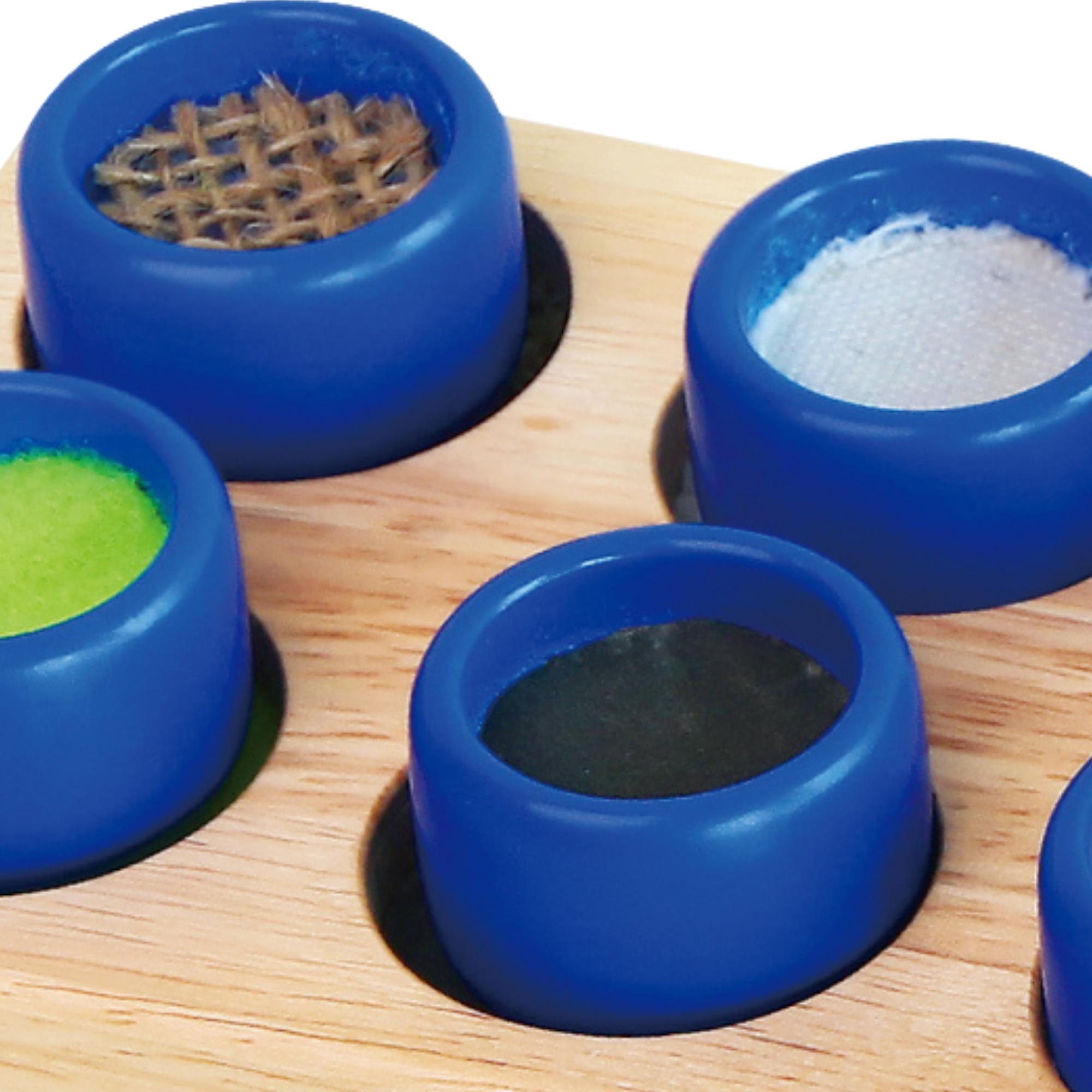 Viga Touch & Match, 10 Piece Texture & Colour Puzzle, Montessori Wooden Toy, Develops Sensory, Cognitive & Fine Motor Skills, Non-Toxic & Eco-friendly Kids Educational Toy, Suitable for Children 3Y+