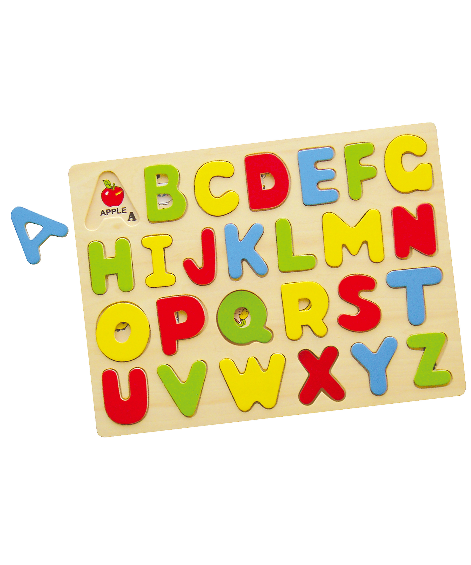 Viga ABC Alphabets, 26 Piece Block Puzzle, Montessori Wooden Toy, Develops Sensory, Cognitive & Fine Motor Skills, Non-Toxic & Eco-friendly Kids Educational Toy, Suitable for Boys and Girls Aged 3Y+