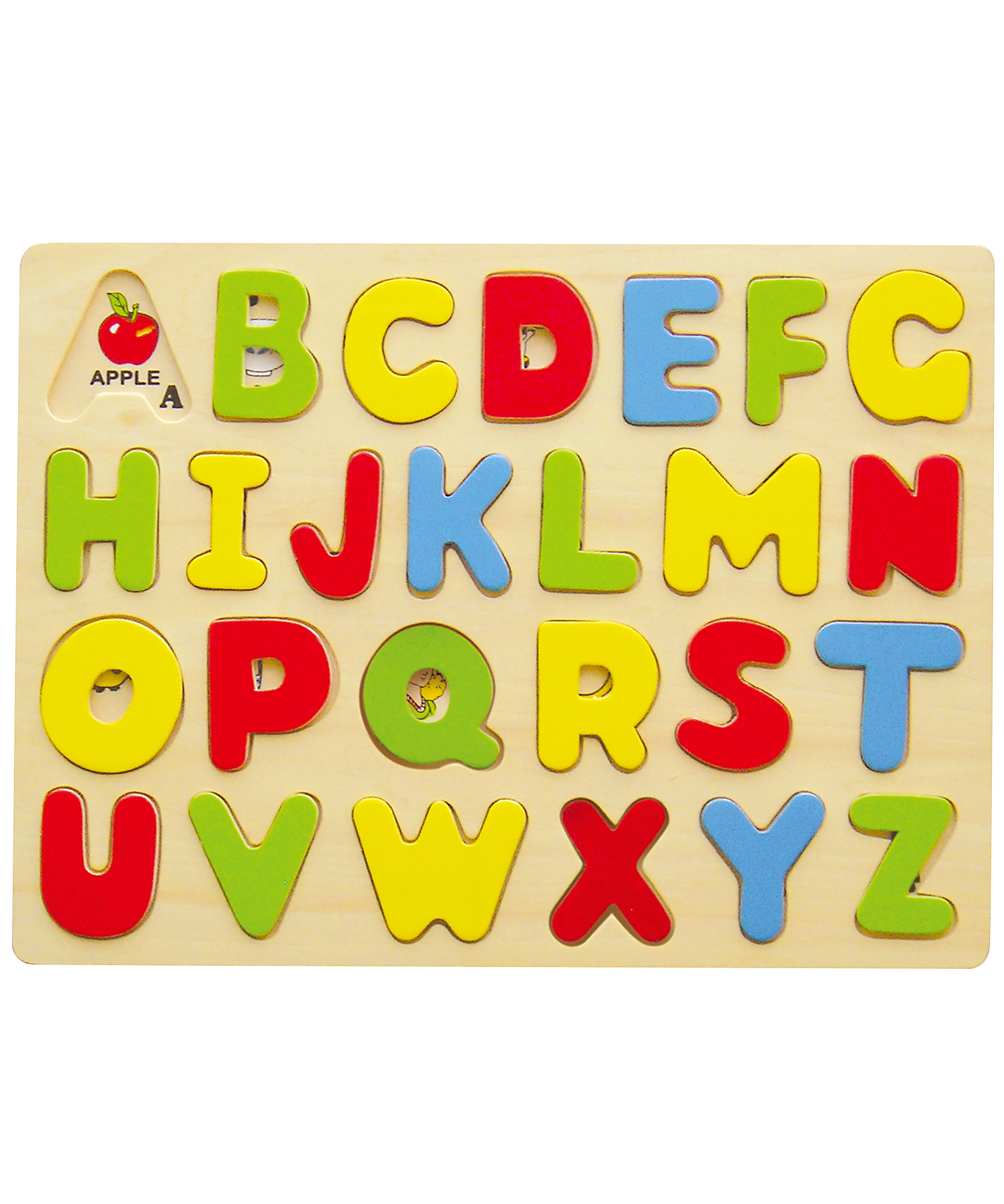 Viga ABC Alphabets, 26 Piece Block Puzzle, Montessori Wooden Toy, Develops Sensory, Cognitive & Fine Motor Skills, Non-Toxic & Eco-friendly Kids Educational Toy, Suitable for Boys and Girls Aged 3Y+