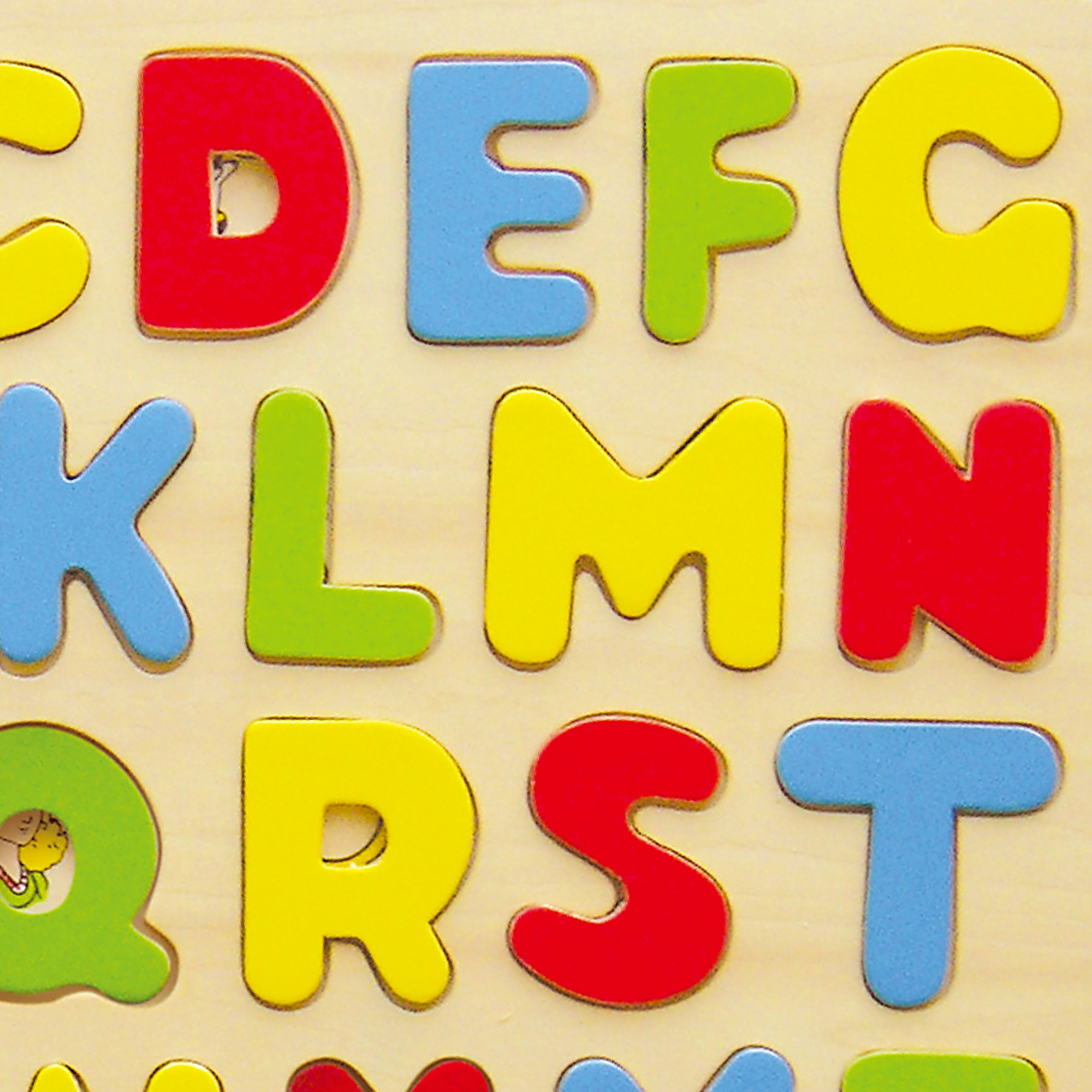 Viga ABC Alphabets, 26 Piece Block Puzzle, Montessori Wooden Toy, Develops Sensory, Cognitive & Fine Motor Skills, Non-Toxic & Eco-friendly Kids Educational Toy, Suitable for Boys and Girls Aged 3Y+