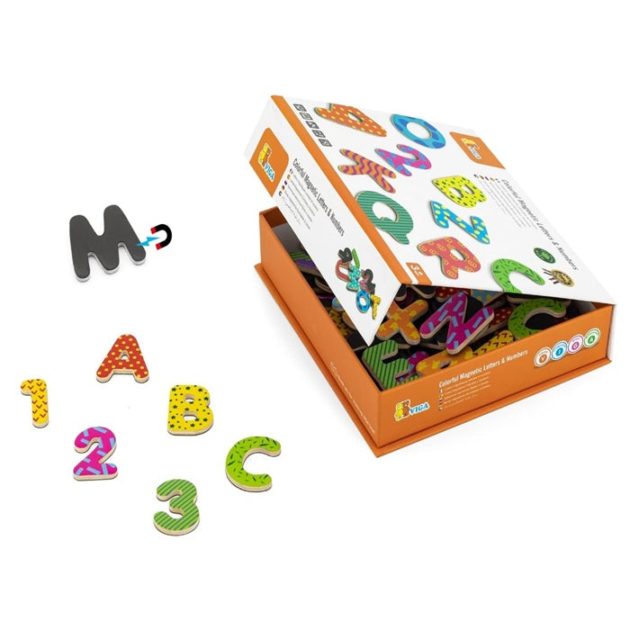Viga Magnetic Letters & Numbers – 77‑Piece Alphabet & Numeracy Learning Set