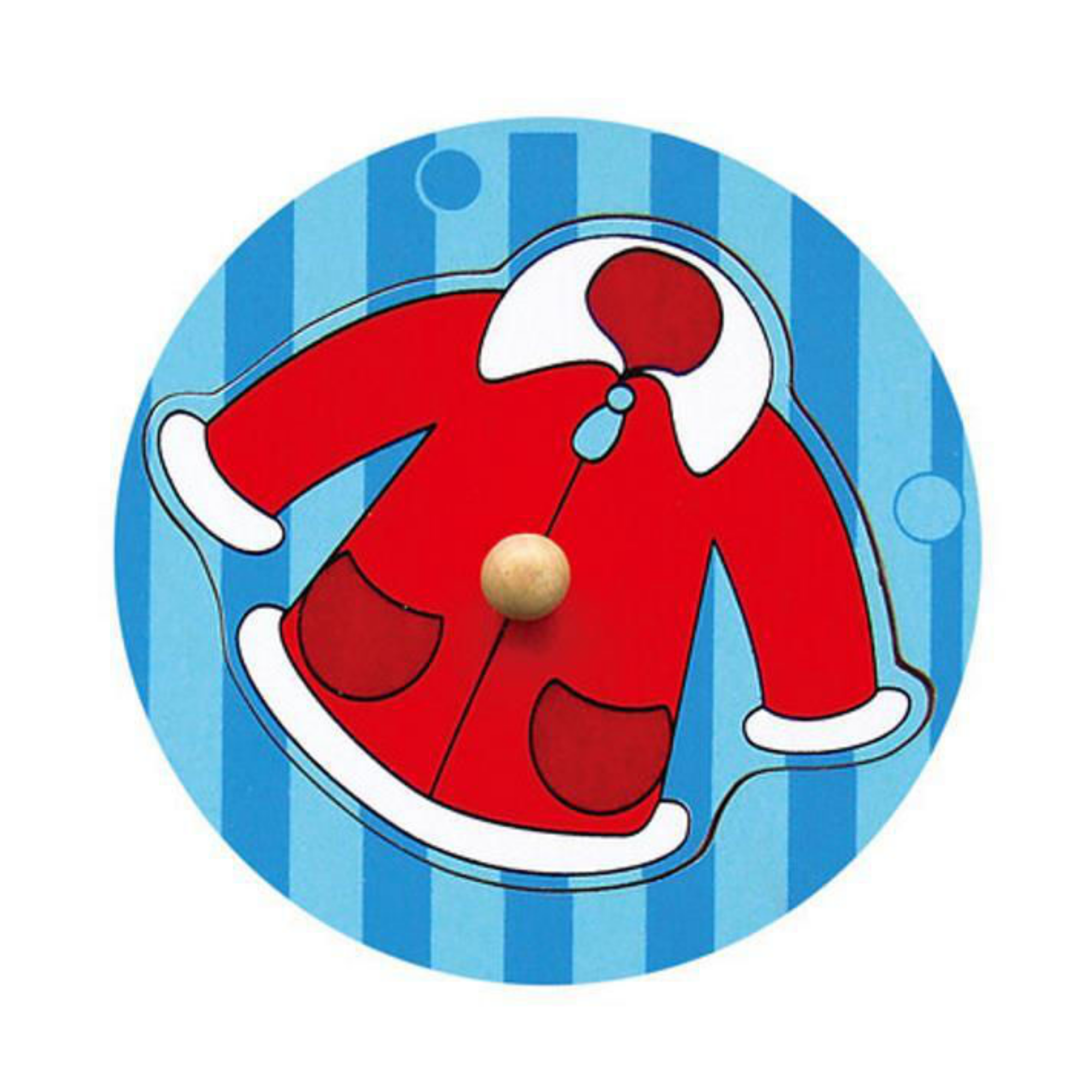 Viga Dresses, 4 Piece Knob Puzzle, Montessori Wooden Toy, Develops Sensory, Cognitive & Fine Motor Skills, Non-Toxic & Eco-friendly Kids Educational Toy, Suitable for Boys and Girls Aged 12M+