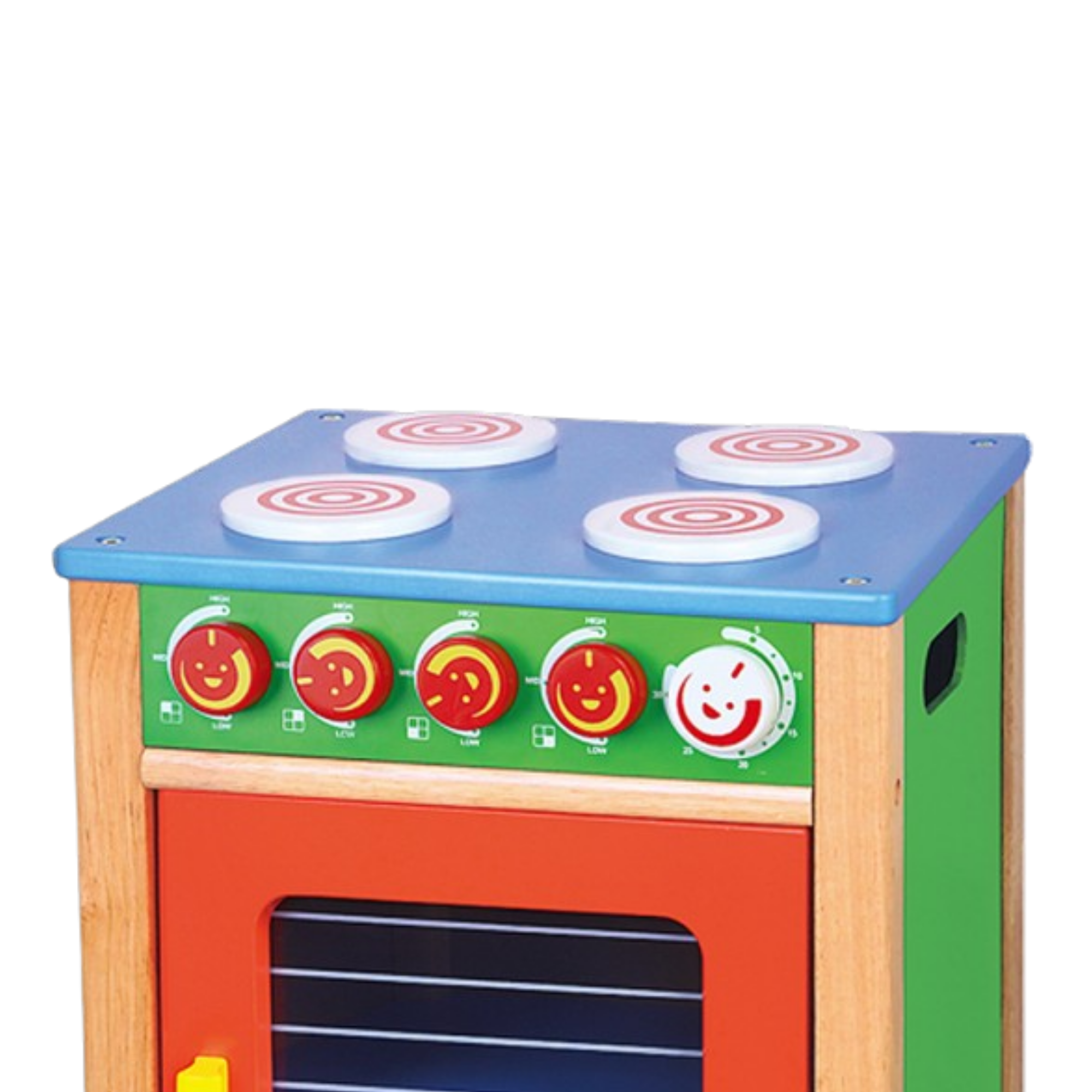 VIGA Wooden Kitchen Stove, Pretend Play Cooking Toy for Kids, Montessori Roleplay Appliance with Durable Beechwood Frame, Early Learning Educational Toy, Ages 3 Years+