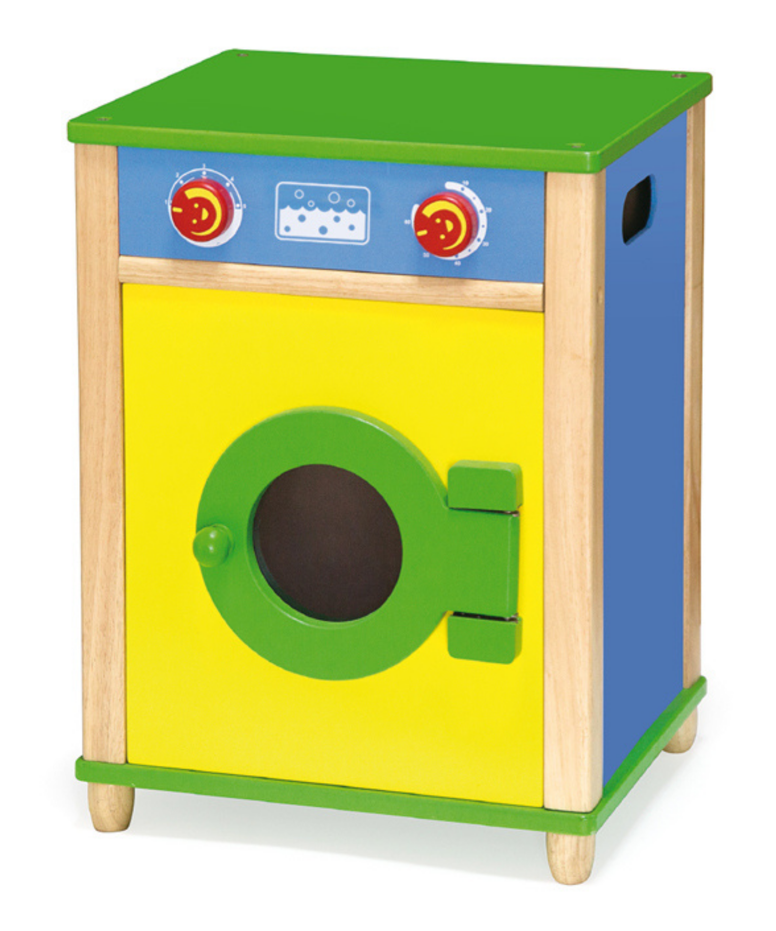 VIGA Wooden Kitchen Washing Machine Unit, Pretend Play Appliance for Kids, Montessori Roleplay Toy for Early Learning, Durable Beechwood Construction, Ages 3 Years+