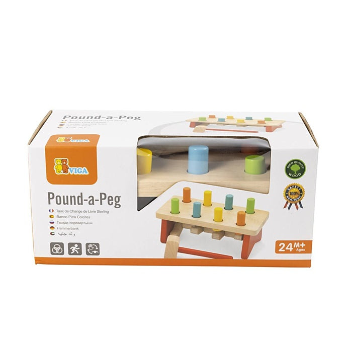 Viga Hammer Bench Toy – Wooden Pound & Tap Activity Playset