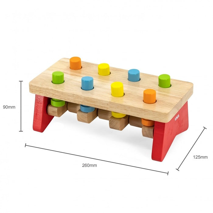 Viga Hammer Bench Toy – Wooden Pound & Tap Activity Playset