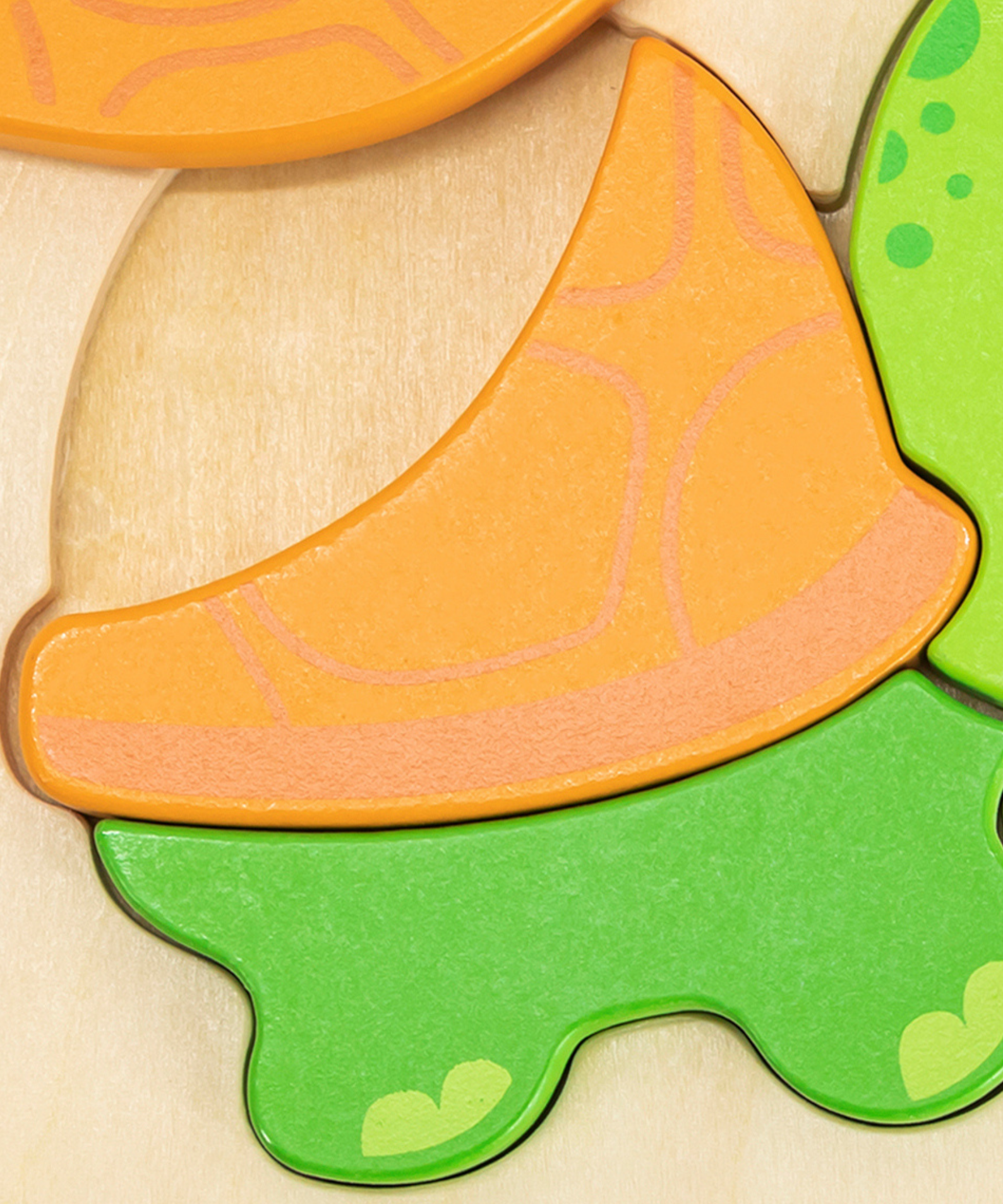 Viga Turtle, 4 Piece Block Puzzle, Montessori Wooden Toy, Develops Sensory, Cognitive & Fine Motor Skills, Non-Toxic & Eco-friendly Kids Educational Toy, Suitable for Boys and Girls Aged 18M+