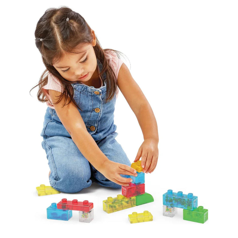 Goliath Jelly Blox Newbie Kit, 11 Piece Toddler & Preschool Building Blocks, Ouch-Free Tactile & Sensory Play Fidget Toy, Stackable, Squishable & Stretchable Blocks Suitable for Boys & Girls Aged 2+