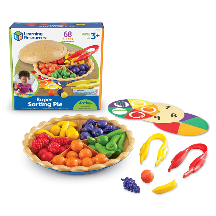 Learning Resources Super Sorting Pie – Early Math, Sorting & Fine Motor Skills Activity Set