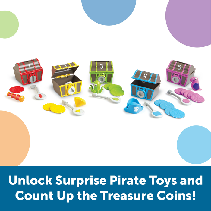 Learning Resources Sorting Surprise Pirate Treasure – Hands-On Sorting & Counting Game (Ages 3+)