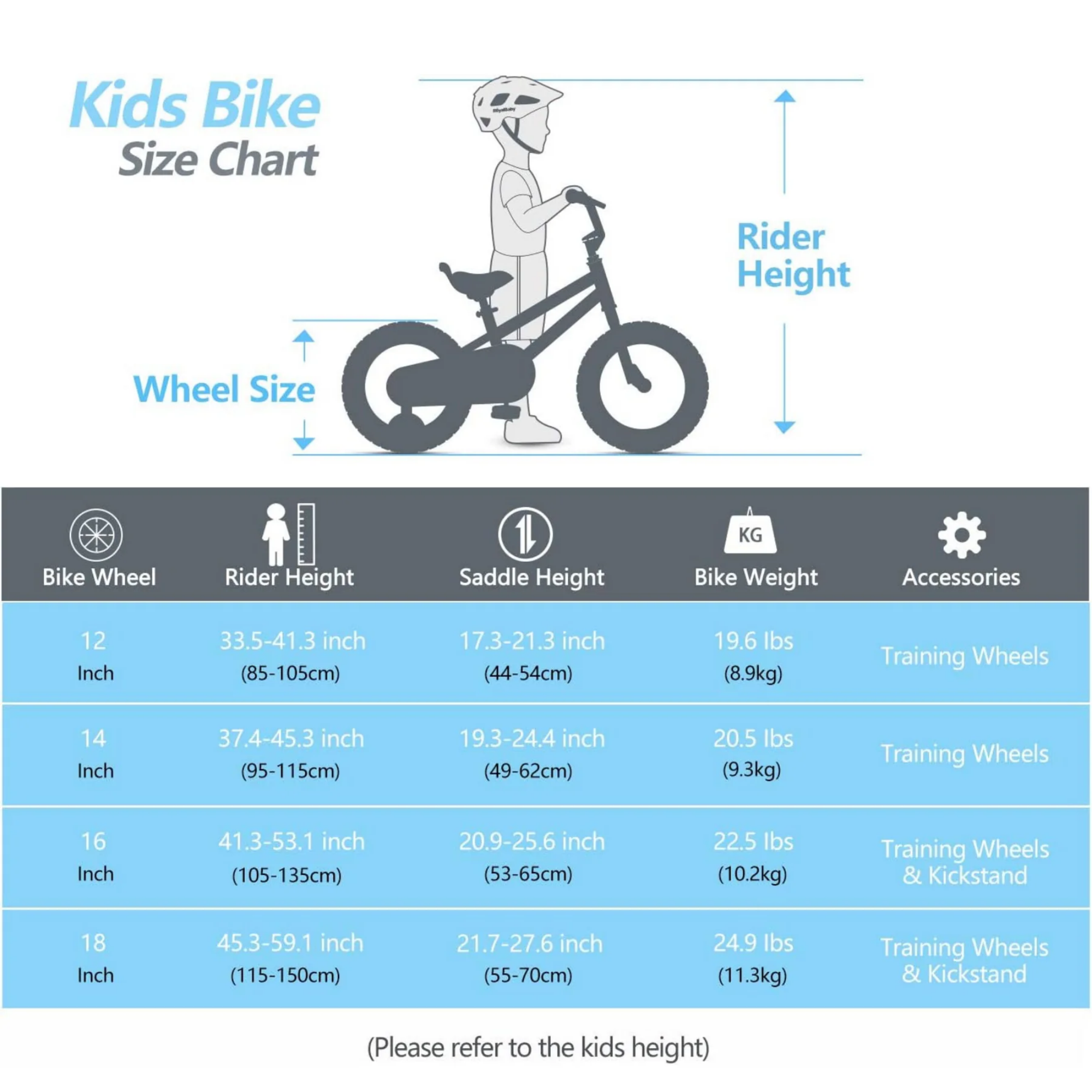 Chipmunk MK 14 Inch Bicycle with Lightweight Steel Frame, Adjustable Seat and Handle, Front + Rear Brakes, 95% Pre-Assembled Kid's Bikes with Training Wheels for Children 3-6 Years Old, Black