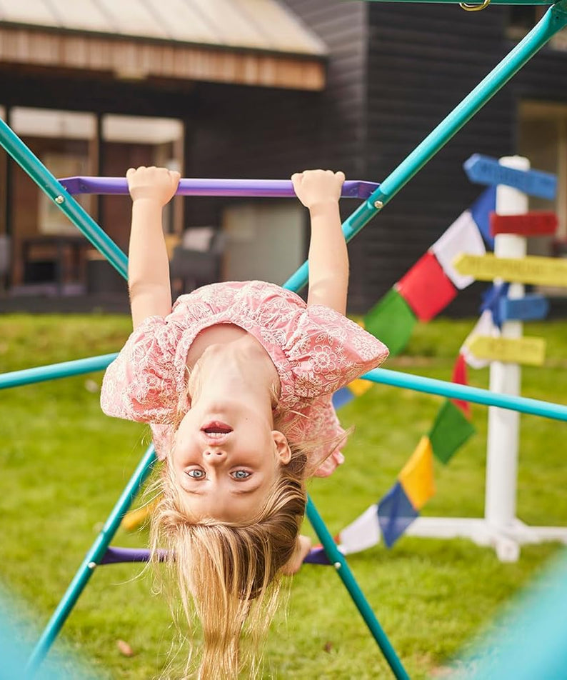 Plum Phobos Climbing Metal Dome, Easy to Assemble Backyard Geometric Climbing Dome with 250kg Weight Capacity, Outdoor Jungle Gym Toy Suitable for Children both Boys and Girls Aged 3 years and Above
