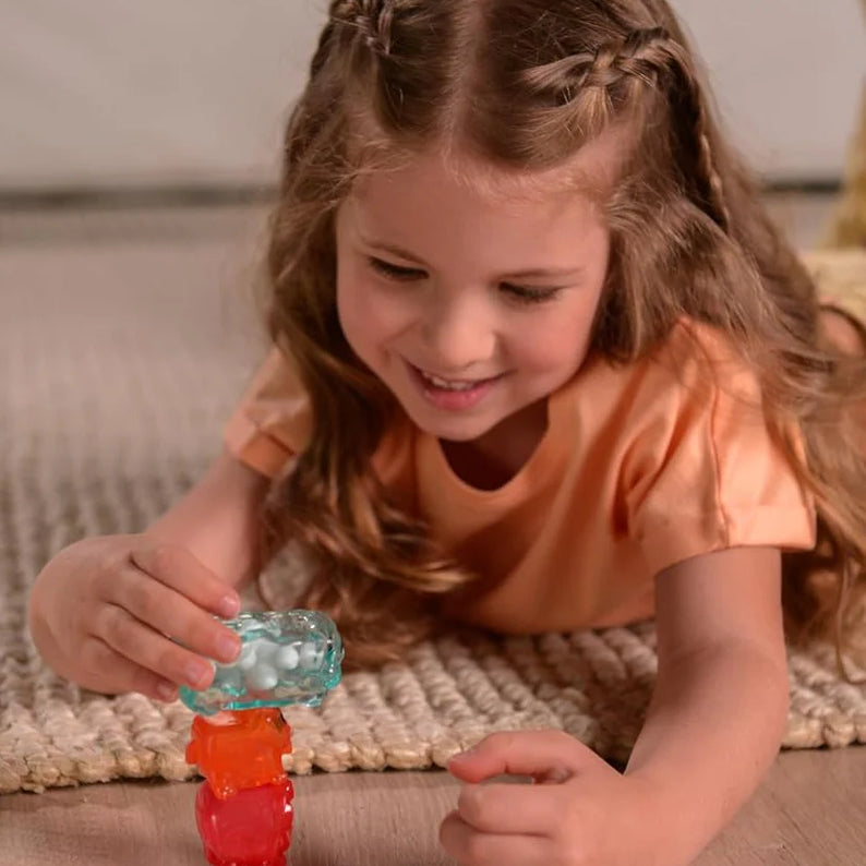 Goliath Jelly Blox My Pets and Me, 20 Piece Toddler & Preschool Building Blocks, Ouch-Free Tactile & Sensory Play Fidget Toy, Stackable, Squishable & Stretchable Blocks for Boys & Girls Aged 2+