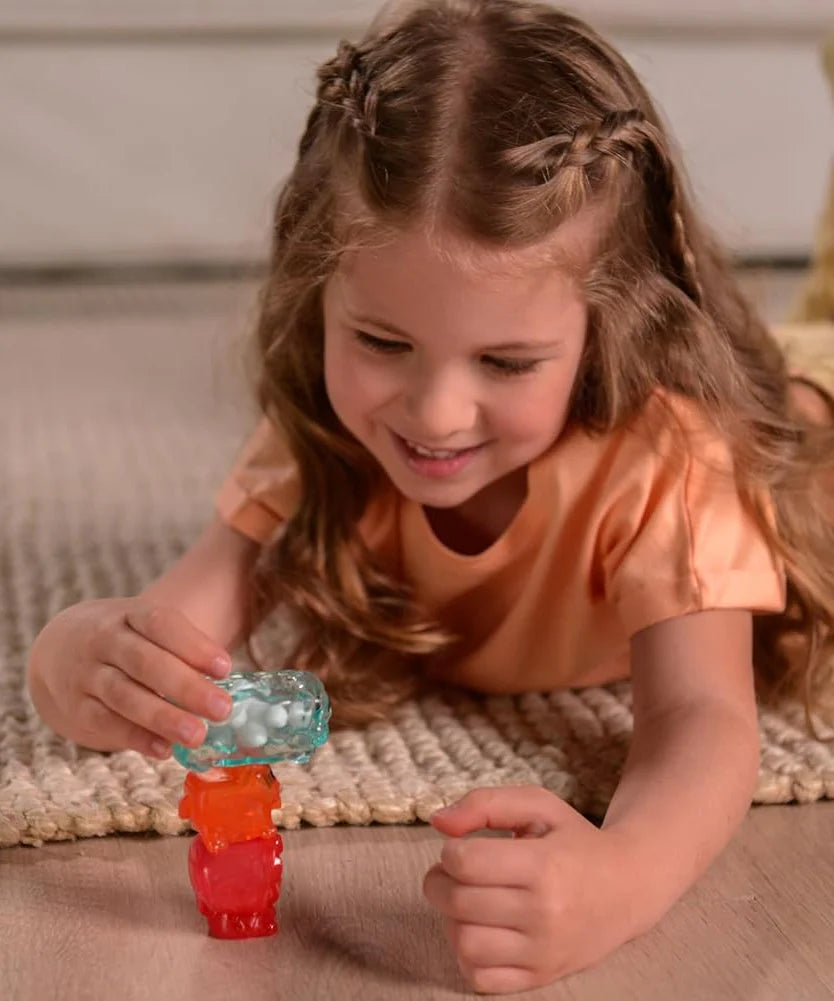 Goliath Jelly Blox My Pets and Me, 20 Piece Toddler & Preschool Building Blocks, Ouch-Free Tactile & Sensory Play Fidget Toy, Stackable, Squishable & Stretchable Blocks for Boys & Girls Aged 2+